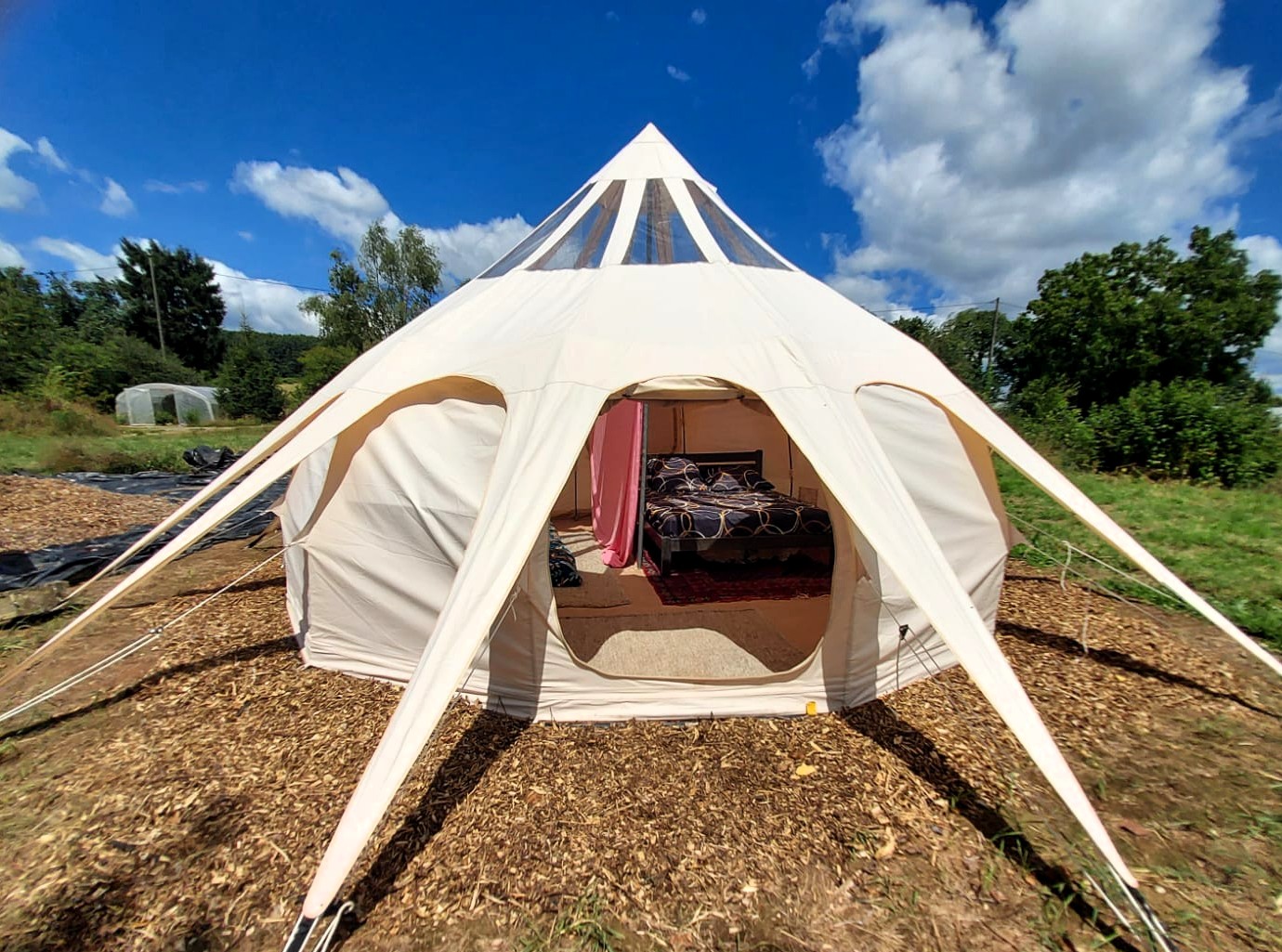 Emplacements camping ferme où l'on sème mortain bocage manche normandie