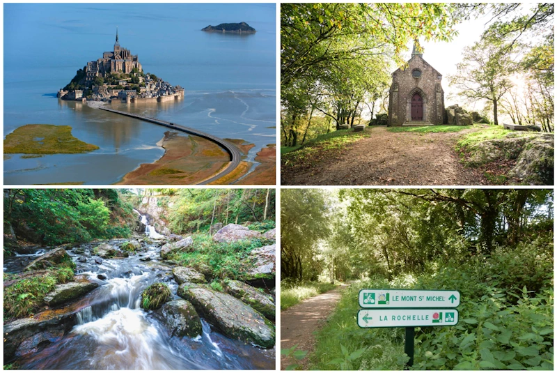 Mont Saint Michel, Voie verte, Cascades de Mortain